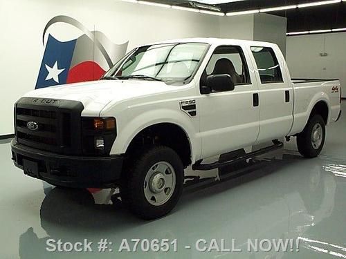 2008 ford f-250 crew 6.8l v10 4x4 auto side steps 65k texas direct auto