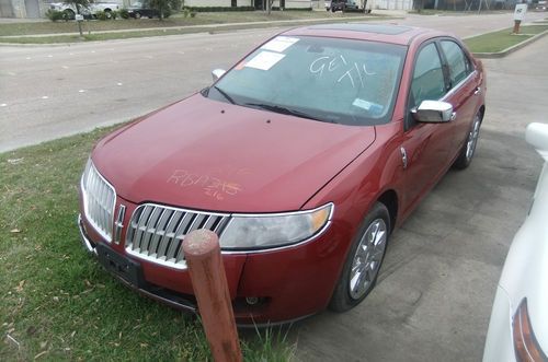 2010 lincoln mkz fusion nav sync heat roof sandy flood salvage