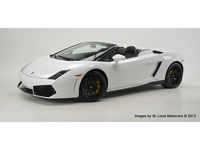 2012 lamborghini lp 550-2 gallardo spyder bianco monocerus as new 652 miles!