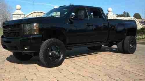 Lifted HD Crew Duramax Diesel 4x4 Dually Leather Sunroof Rims Tires Exhaust Chip, US $34,900.00, image 2