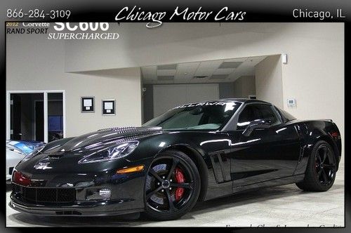 2012 chevrolet corvette grand sport 4lt callaway sc606 $97k+ new black loaded$$
