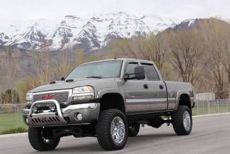 2007 gmc sierra 2500hd (classic) slt crew cab duramax sunroof 4x4 lifted 1-owner