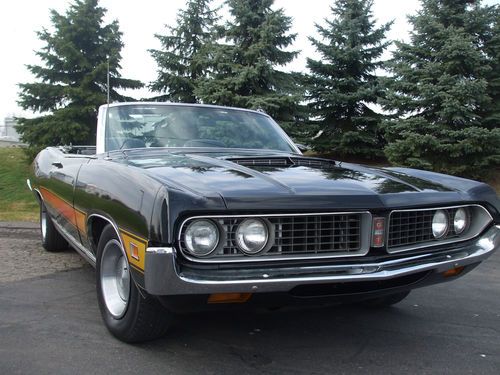 Sweet 1972 ford torino gt convertible #s matching motor and trans  351 v-8 !!