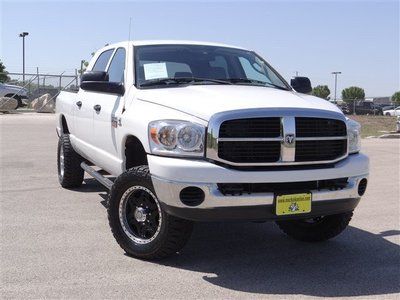 Diesel 6.7l mega cab 4x4 4wd automatic transmission cloth cummins finance white