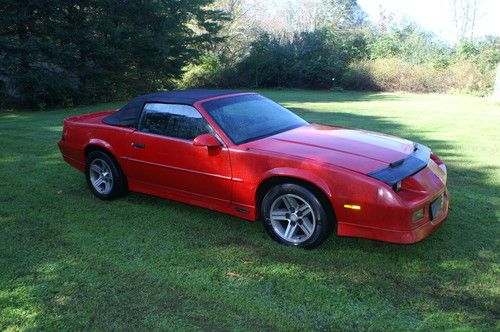 1989 chevrolet camaro rs convertible 2-door 5.0l red