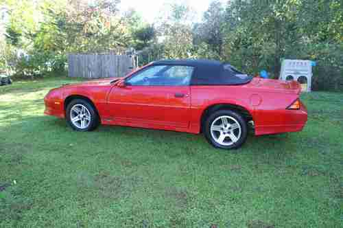1989 Chevrolet Camaro RS Convertible 2-Door 5.0L RED, image 2