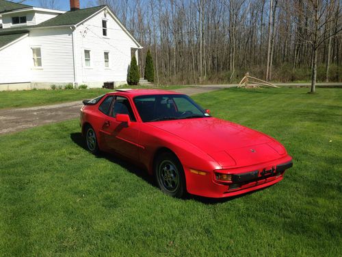 Porsche 944 red five speed