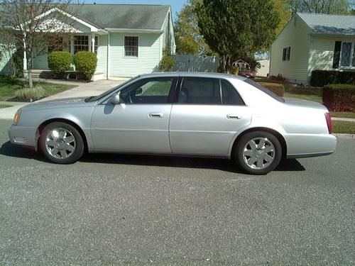 2002 silver gray cadillac deville