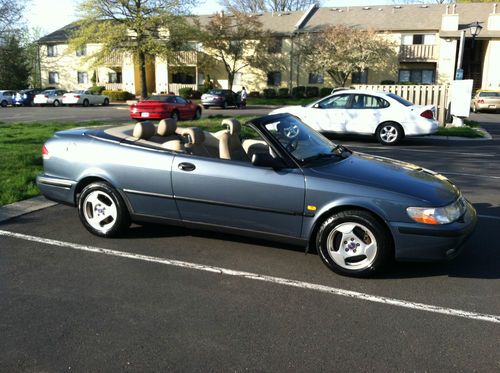 1999 saab 9-3 base convertible 2-door 2.0l very good condition no reserve