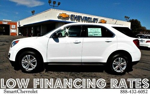 2013 chevrolet equinox ls white white with black interior new low rates wheels