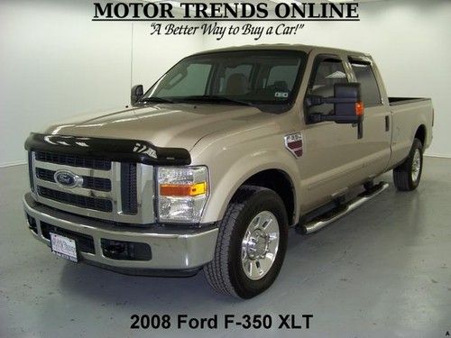 Xlt diesel crew cab long bed bedliner tow pkg 2008 ford f-350 f350 f250 46k