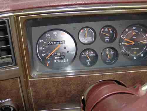 1984  MONTE CARLO ONLY 67,035.00 MILES