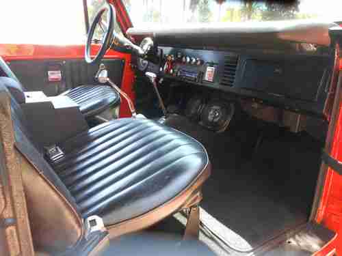 1969 Ford Bronco V8 Stick Lifted 4x4 Flowmasters BFG's Deep Orange Beautiful!, image 2