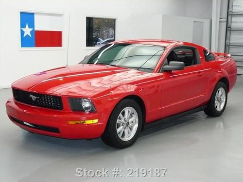 2007 ford mustang v6 premium 5-spd leather spoiler 39k! texas direct auto