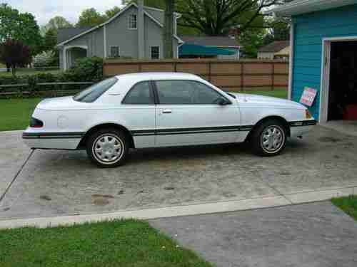 1988 All Original White Ford Thunderbird, image 2