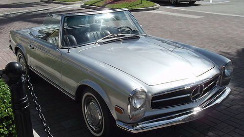 1968 280 sl pagoda. silver metallic, automatic, ac, two tops. superb car!!!
