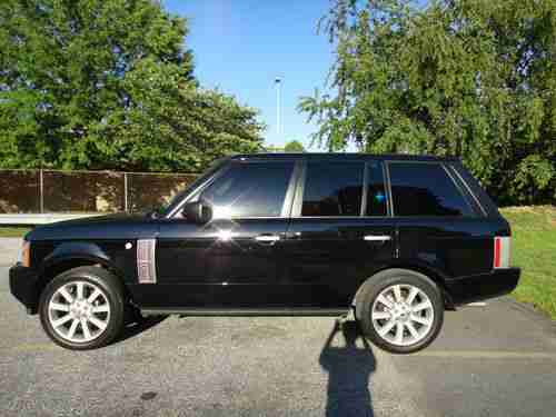 Land Rover: Black Range Rover Supercharged 4 Door SUV Sunroof/Rear Ent/NAV, US $25,000.00, image 5