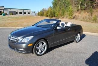 2011 e350 cabriolet grey/grey amg,pkg 2 gps 40k warranty mint no reserve