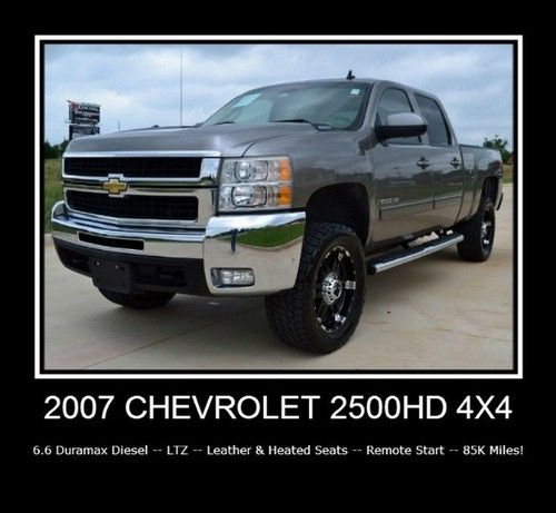 4x4 duramax diesel -- low miles -- leather -- heated seats -- remote start