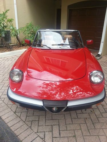 1986 alfa spider veloce outstanding condition 30900 miles