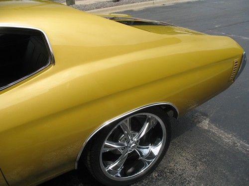 1971 Chevrolet Chevelle SS Placer gold 355 wheel disc brakes Recent Restoration, image 16