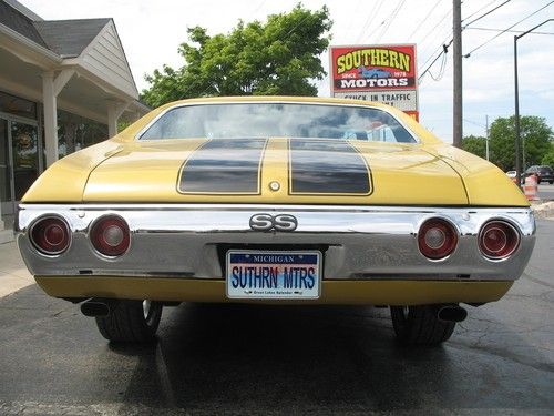 1971 Chevrolet Chevelle SS Placer gold 355 wheel disc brakes Recent Restoration, image 17