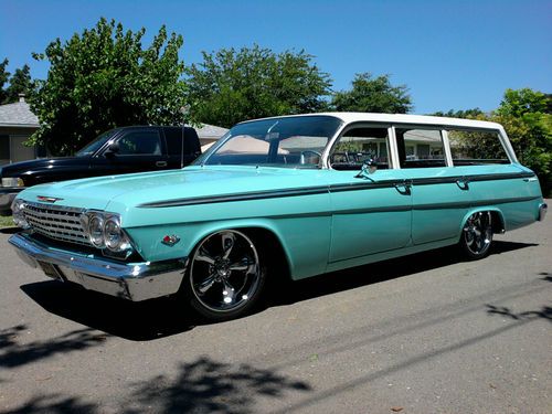 1962 Chevy Bel Air Wagon - VERY CLEAN California car, image 2