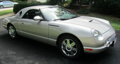 2004 thunderbird,premium, silver, only 5250 miles, original owner, warranty