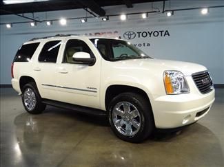 2012 white yukon slt! leather 4 wheel drive sun roof wood grain