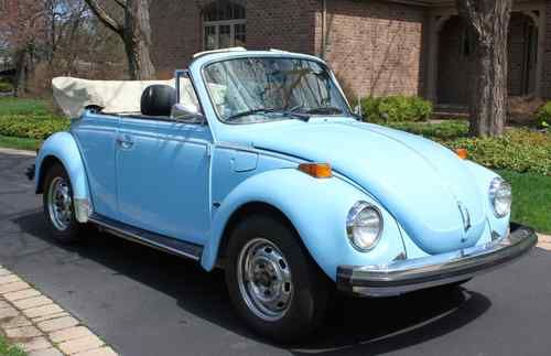 79 vw beetle karmann convertible 41k miles very good original condition