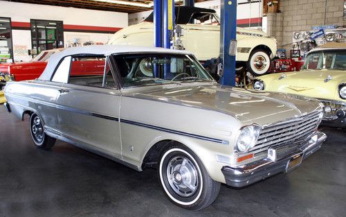 1963 nova convertible ss black plate