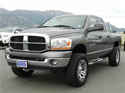 Quad cab slt laramie 4x4 5.9 cummins diesel shortbed low miles bedliner