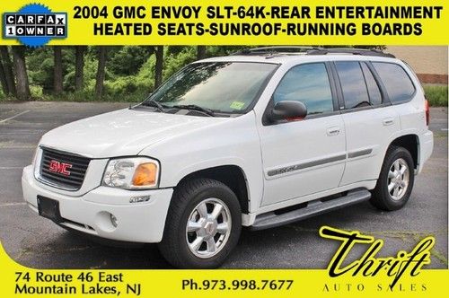 2004 gmc envoy slt-64k-rear entertainment-heated seats-sunroof-running boards