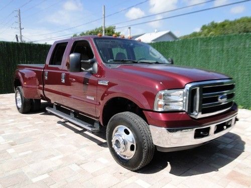 06 f350 lariat dually navigation super crew cab loaded diesel 4x4 4wd lariet