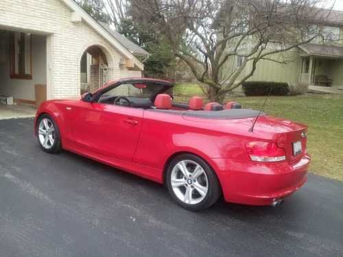 2008 bmw 128i - lo mi, 1 owner, red