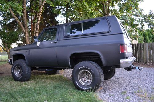 1984 Chevrolet K5 Blazer Custom 6.2L DIESEL Stealth Black CLEAN, image 3