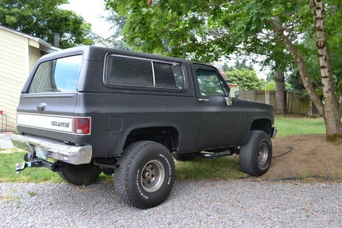 1984 Chevrolet K5 Blazer Custom 6.2L DIESEL Stealth Black CLEAN, image 7