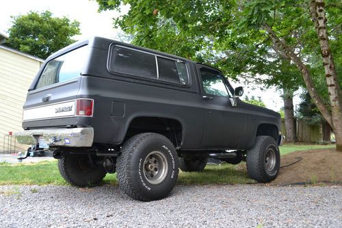 1984 Chevrolet K5 Blazer Custom 6.2L DIESEL Stealth Black CLEAN, image 10