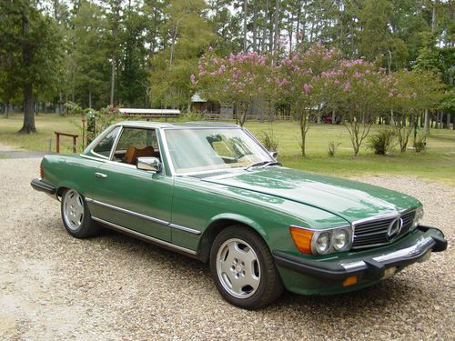 Classic 1977 mercedes benz 450sl original green color v-8