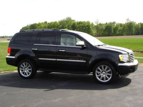 2008 black chrysler aspen hemi limited sport utility 4-door rear bucket seats