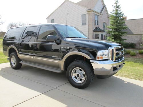 2002 ford excursion limited 7.3l 4x4 gps dvd amazing air bag suspension