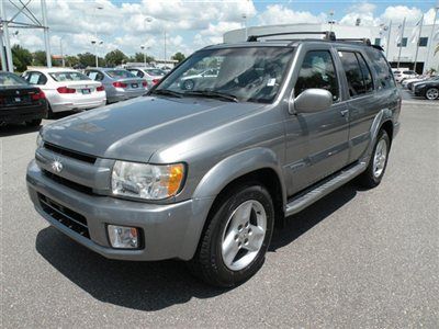 2003 infiniti qx4 suv  gray/black  clean carfax sunroof automatic export ok  fl