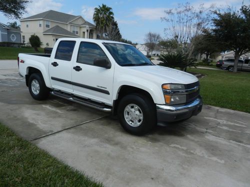 2004 chevrolet colorado 4 door crew cab "very rare* 2wd z71 suspension white