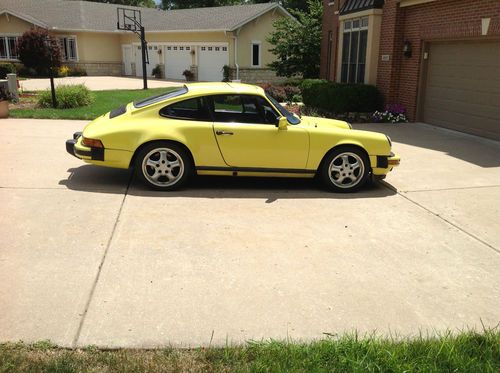 1975 porsche carrera coupe 2.7l yellow