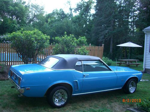 1969 mustang convertible m code 4 speed 351 w 4bbl candy apple red rare!!