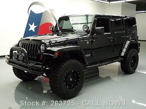2012 jeep wrangler unltd altitude 4x4 lift hardtop nav! texas direct auto