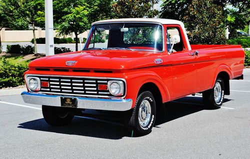 Laser straight 1963 ford f-100 frame off restoration second to none must look.