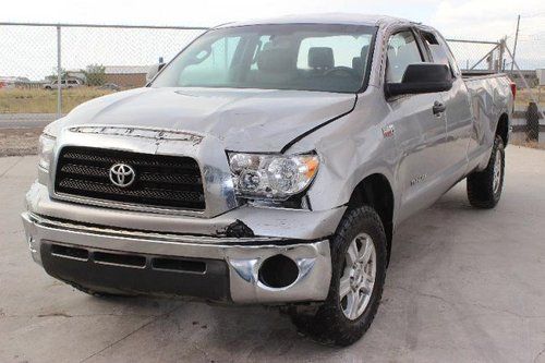 2007 toyota tundra sr5 double cab damaged salvage runs! loaded priced to sell!