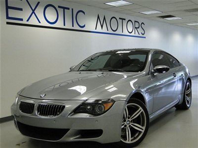 2007 bmw m6 coupe v10!! smg nav htd-sts hud carbon-fiber 500hp pdc xenon 19