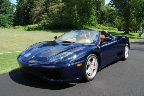 2004 ferrari 360 spider f1, only 4,154 miles, excellent options and color!!